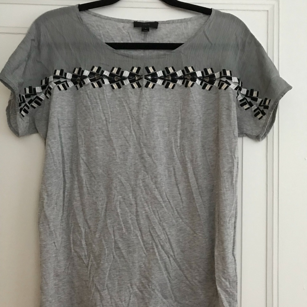 JCrew Embellished T-shirt